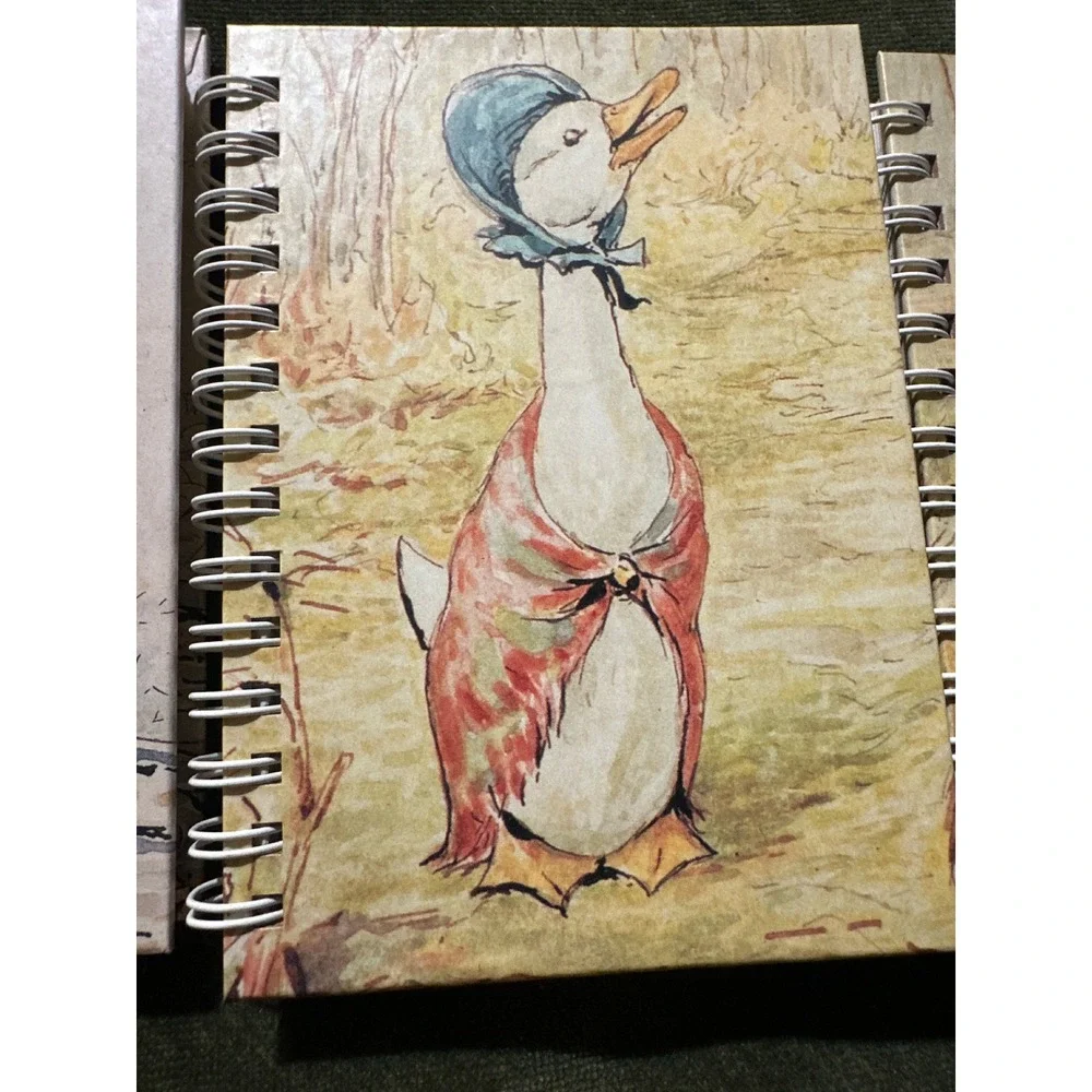 Vtg 1994 Beatrix Potter set of 3 Spiral Notebook Journal Frederick Warne & Co.